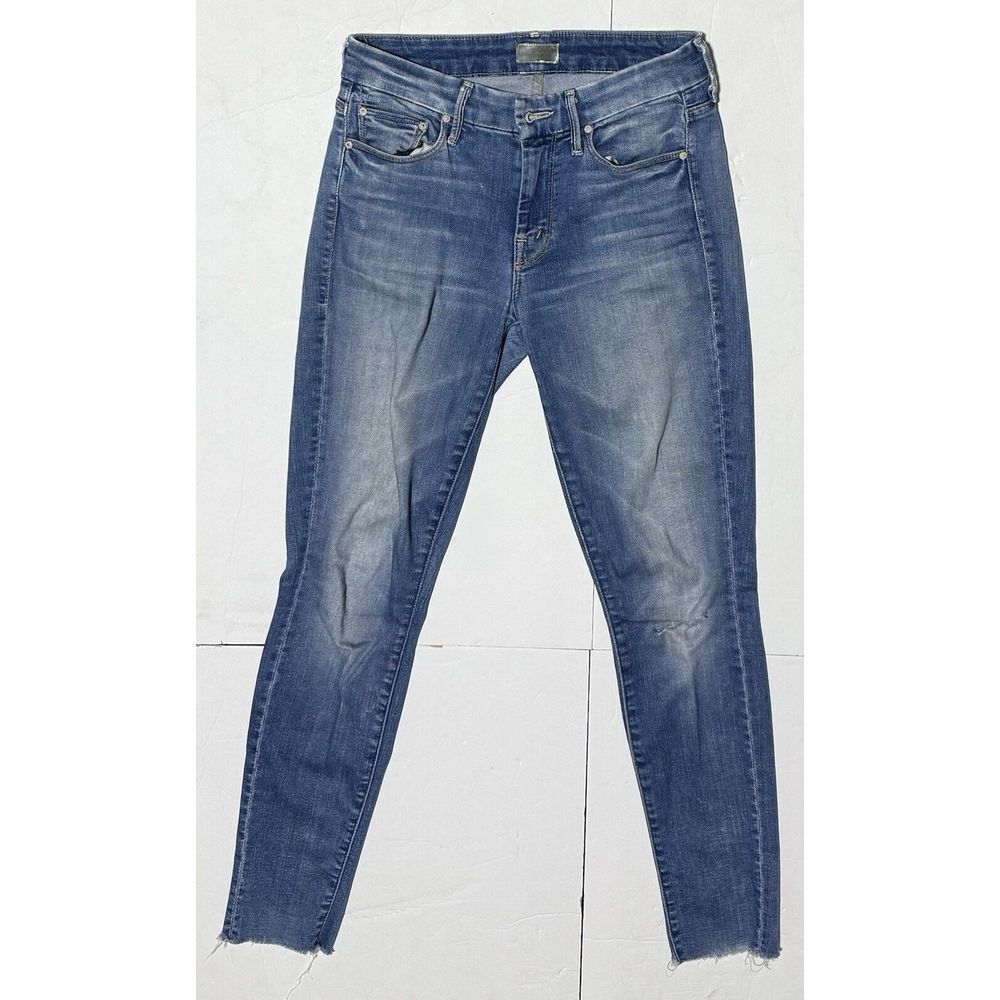 Mother Jeans Women's 26 The Looker Ankle Fray Jeans Birds Of Paradise
